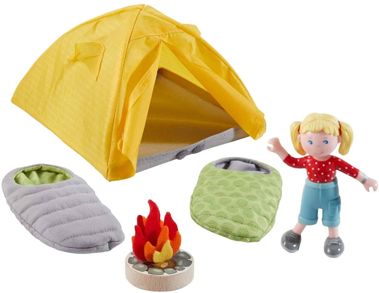 HABA Little Friends Camping Play Set - Includes Tent, 2 Reversible