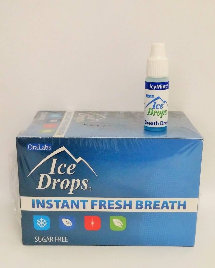 Oralabs Ice Drops Instant Fresh Breath Icy Mint Whole Box of 35