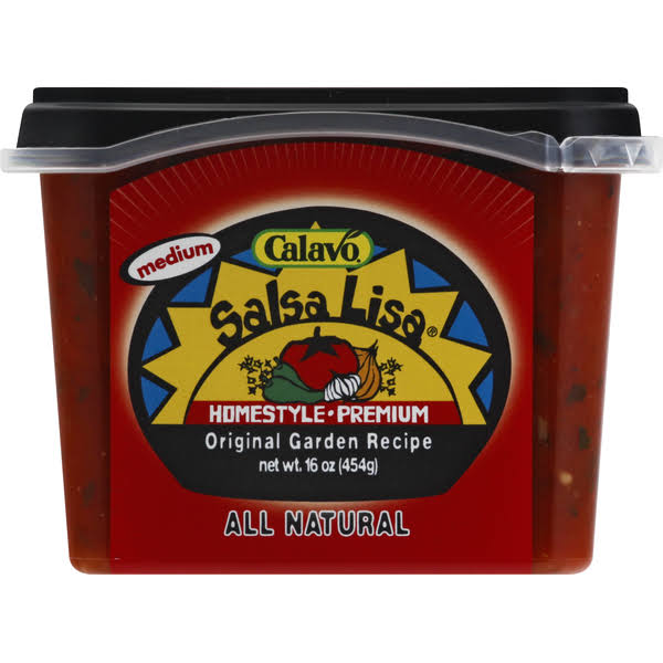 Calavo Salsa Lisa Salsa, Homestyle, Premium, Medium - 16 oz 454 g