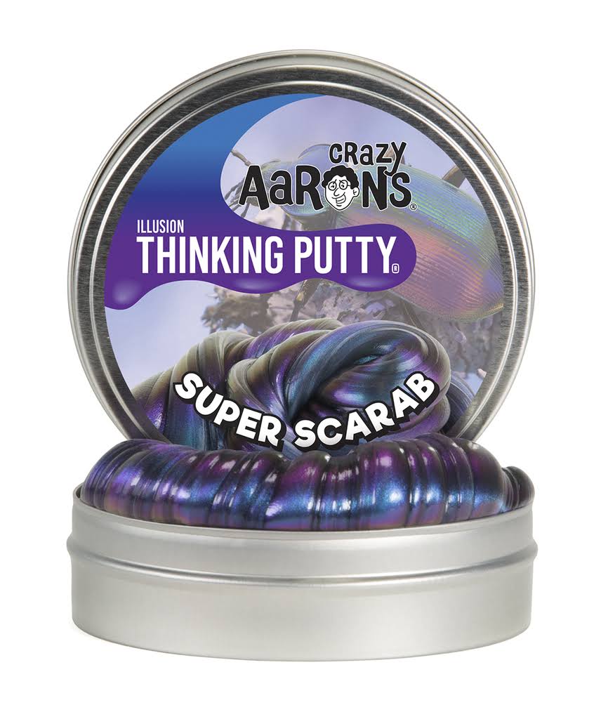 Crazy Aaron's Thinking Putty Clay - Super Illusions, Super Scarab