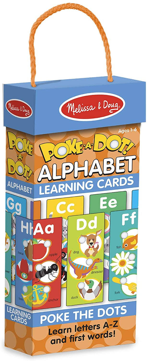 Melissa & Doug Poke-A-Dot Jumbo Alphabet Learning Cards - 13