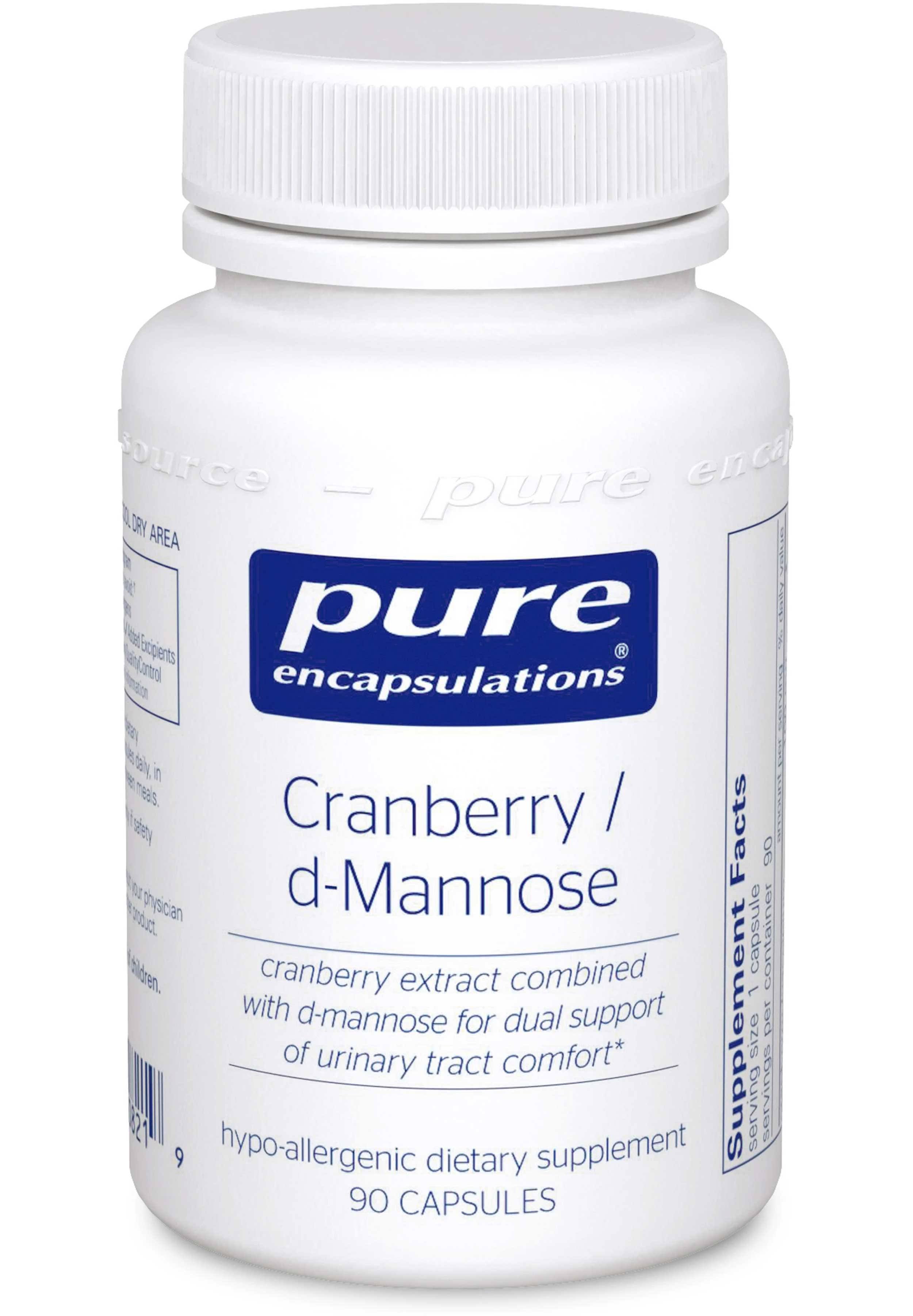Pure Encapsulations Cranberry/D-Mannose Supplement - 90 Capsules