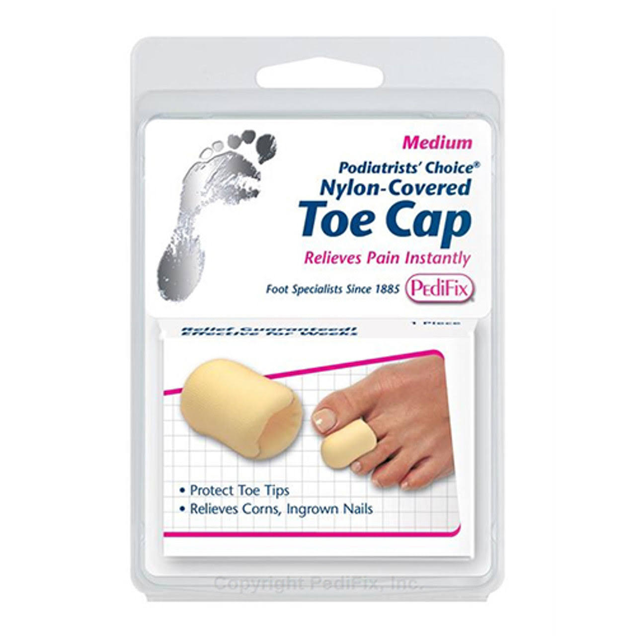 PediFix Nylon-covered Toe Cap - Small, 4 Pack