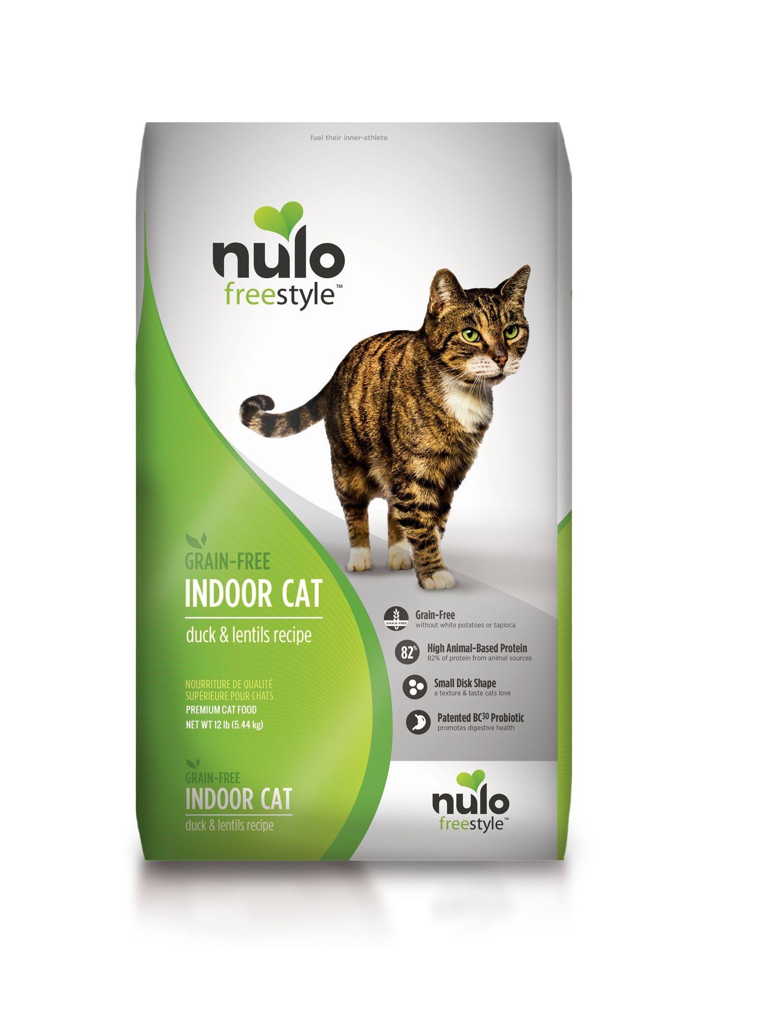 Nulo FreeStyle Grain Free Duck and Lentils Indoor Adult Dry Cat Food - 12lb
