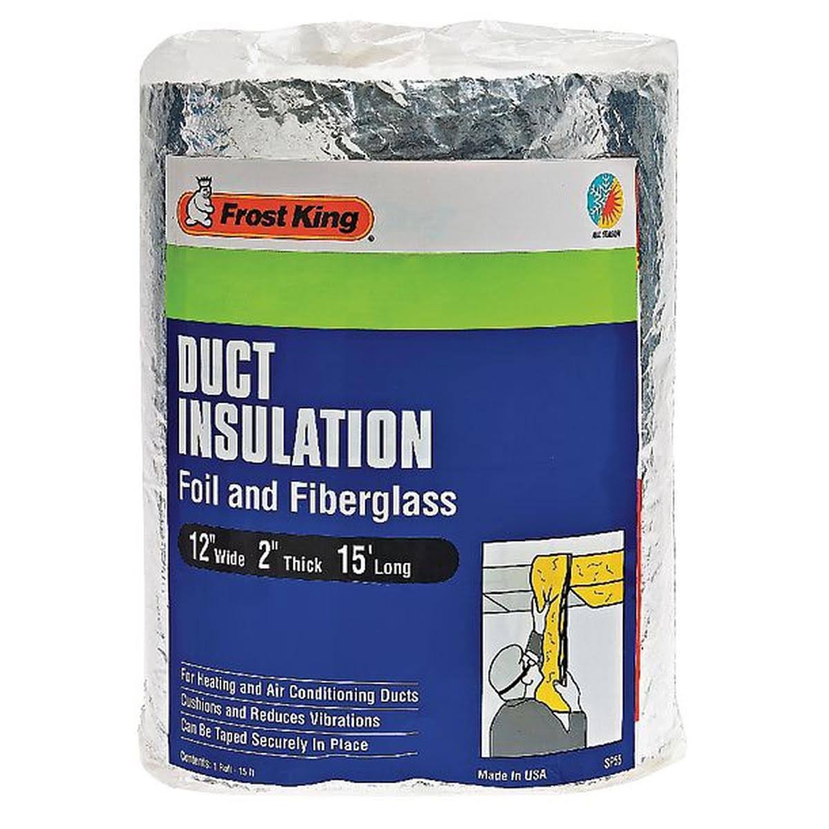 Frost King Foil And Fiberglass Duct Insulation - SP55/6, 12"x15'