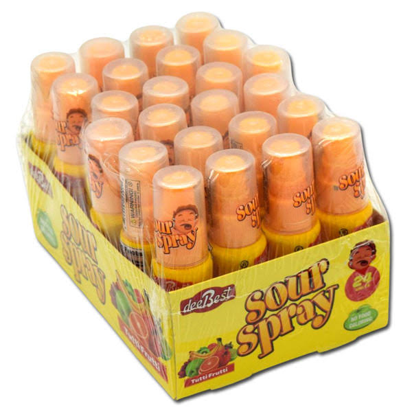 Sour Spray Candy Tutti Frutti 24 Count
