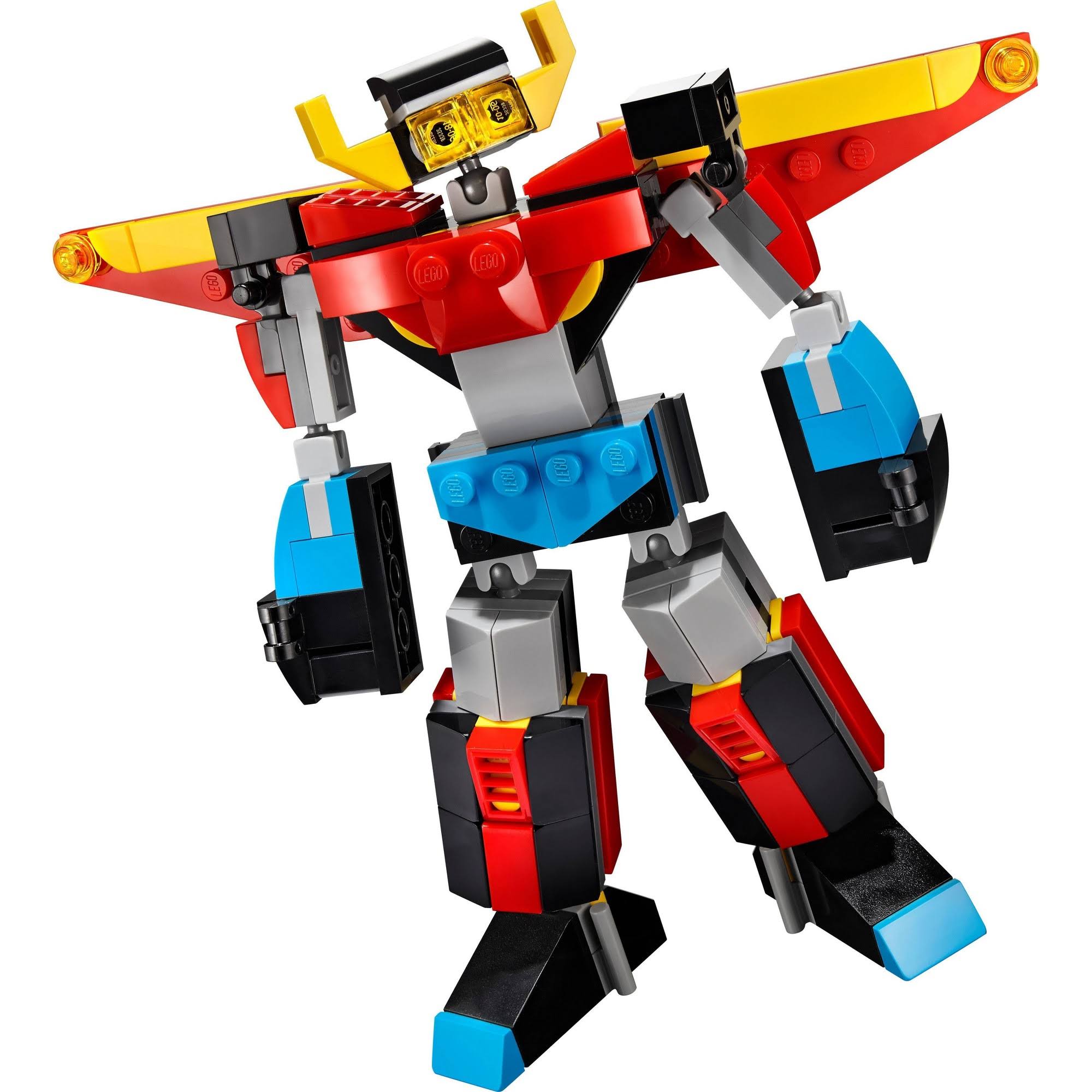 LEGO CREATOR: 3in1 Super Robot, Dragon, Jet Plane Toy (31124)