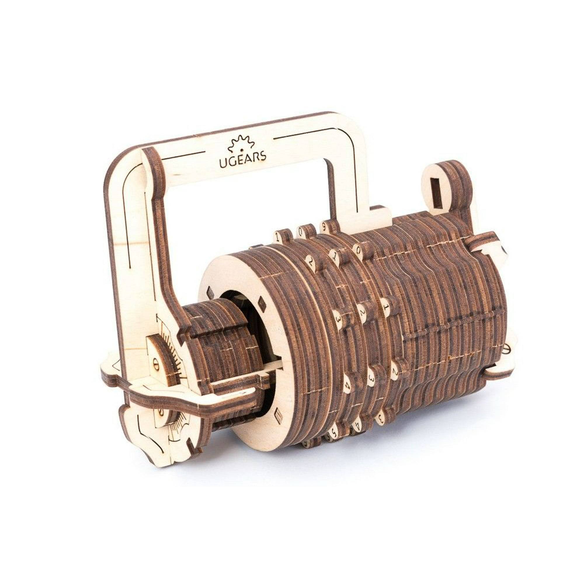 UGEARS Combination Lock Wooden Model Kit