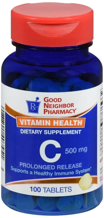 GNP Vitamin C 500 MG Orange Chewable Tablets 100 CT Immune System Support