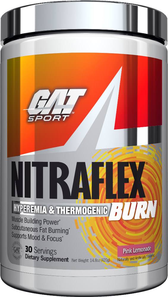 GAT Nitraflex, Burn, Pink Lemonade - 11.21 oz
