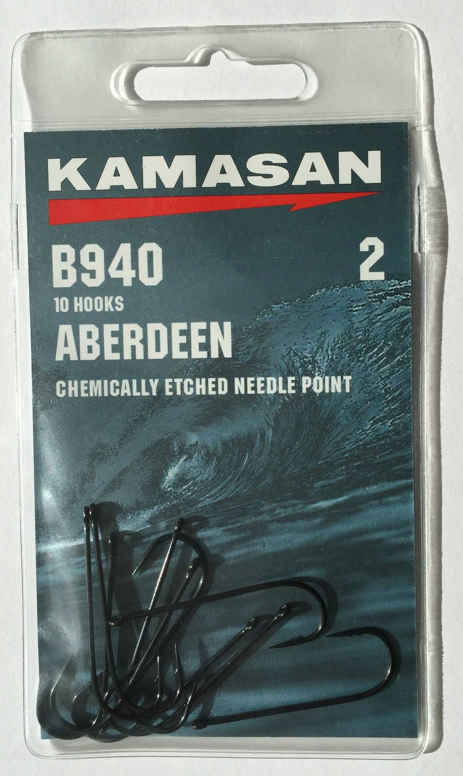 Kamasan aberdeen b940 sea fishing hooks chemically etched needle point 2
