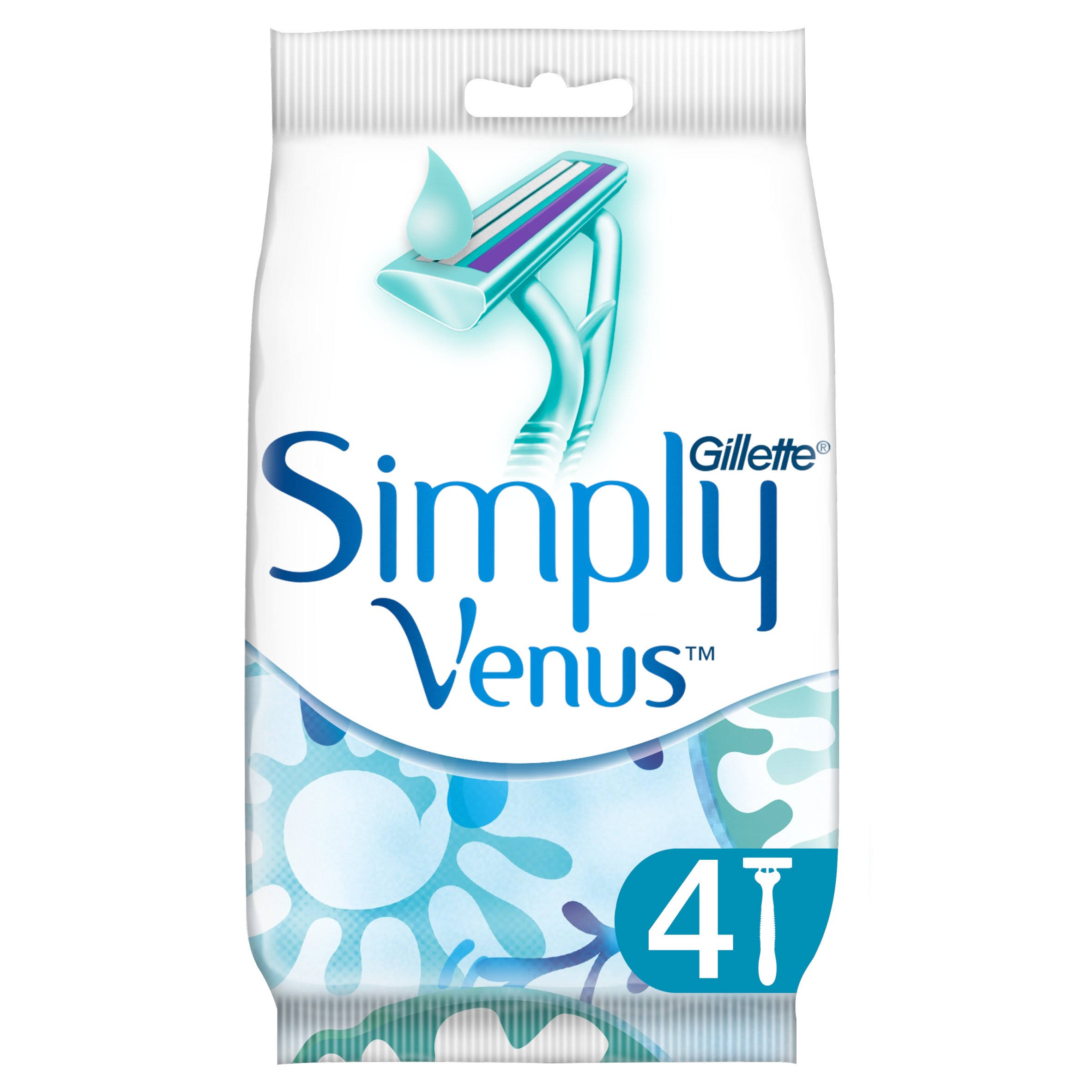 Gillette Simply Venus Women's Disposable Razors - 4 Pack