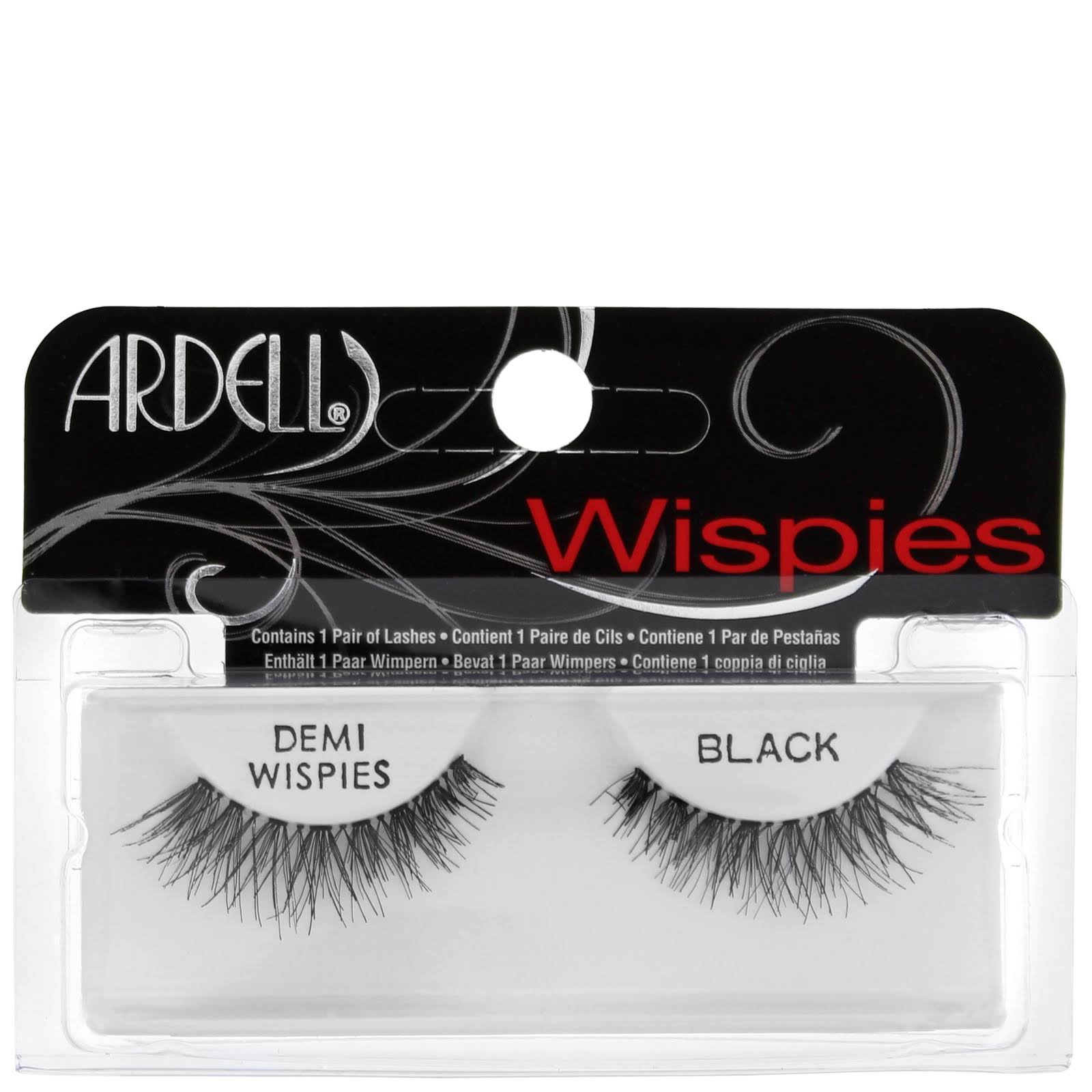 Ardell Fashion Eyelashes - Black, Demi Wispies