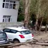 Flash flood in Kargil damages vehicles, rain plunges Valley into darkness