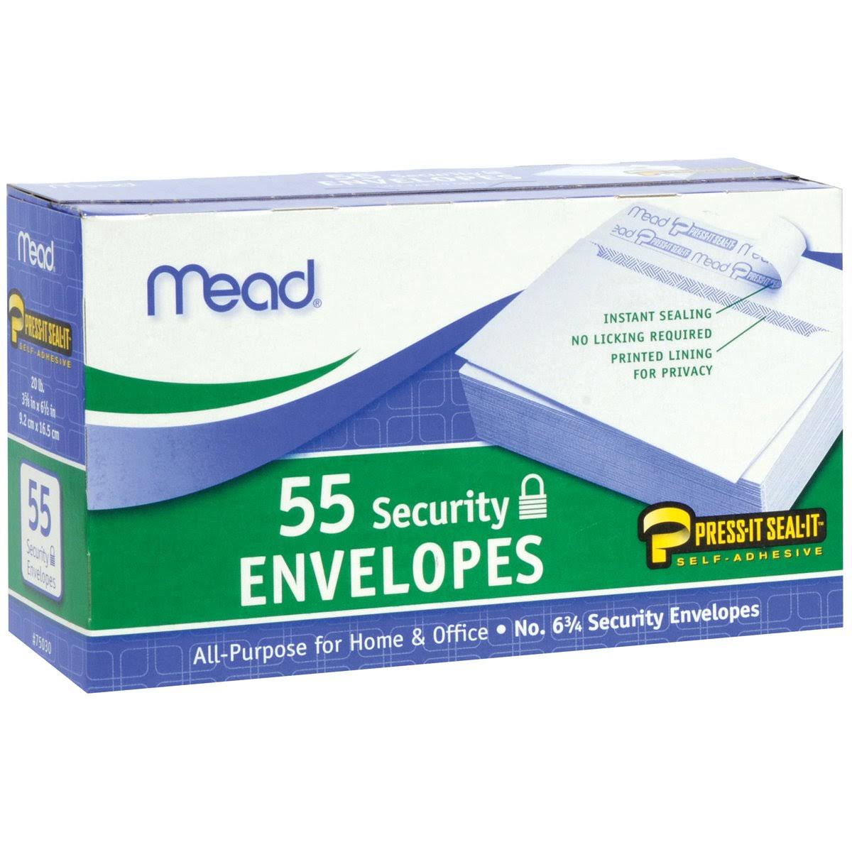 Mead Press-it Seal-it Security Envelope - x55