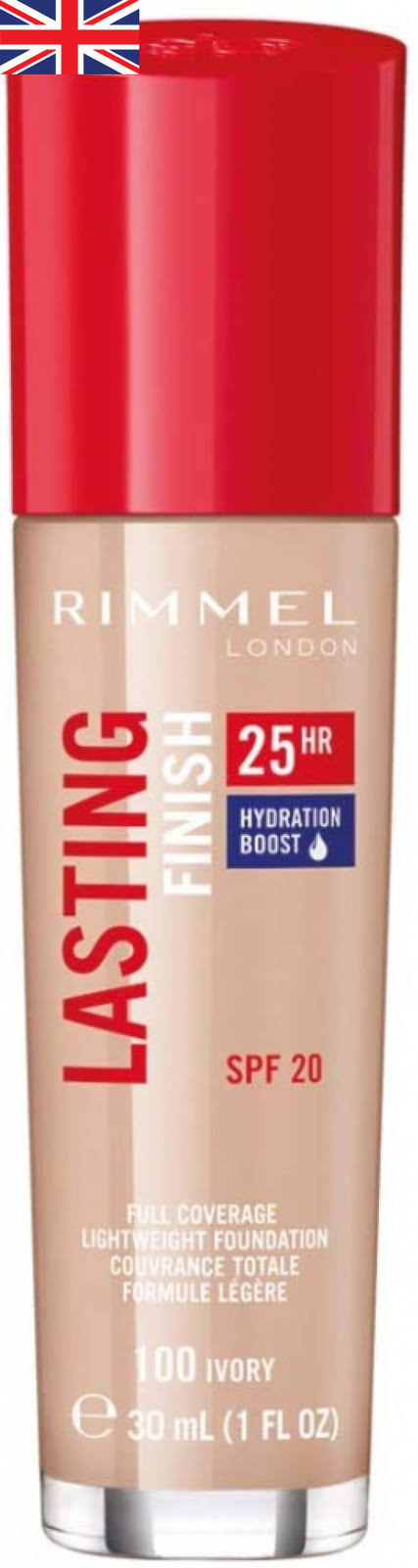Rimmel London Lasting Finish 25hr with Comfort Serum SPF 20 - 100 Ivory