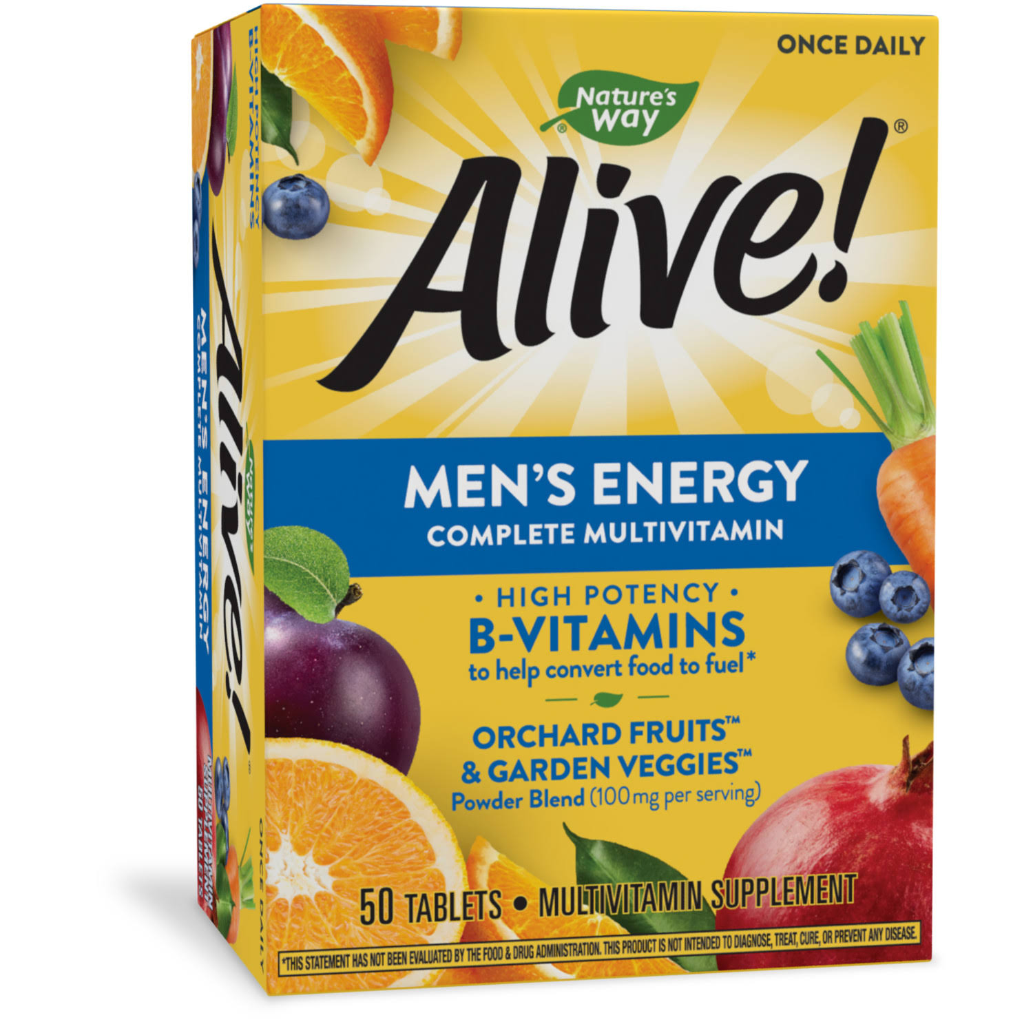 Nature's Way, Alive!, Men's Energy Complete Multivitamin, 50 Tablets