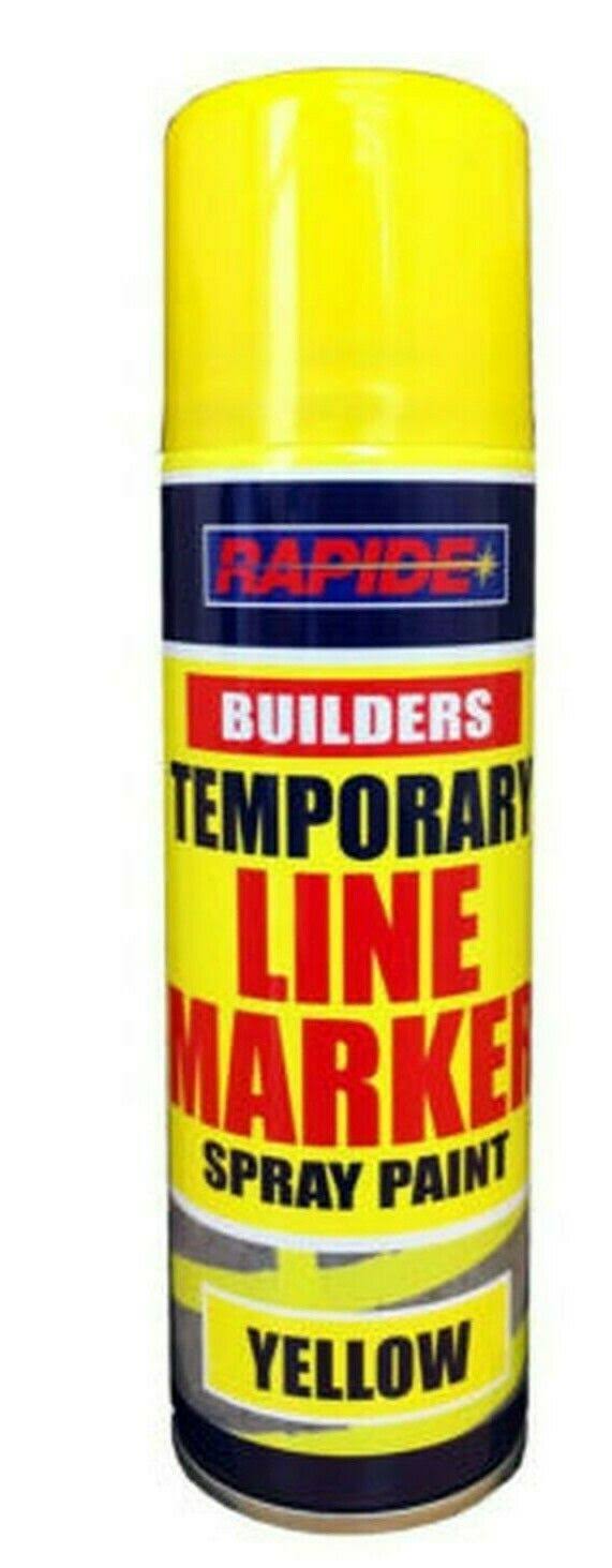 Temporary Yellow Line Marker 250ml Construction Spray Paint