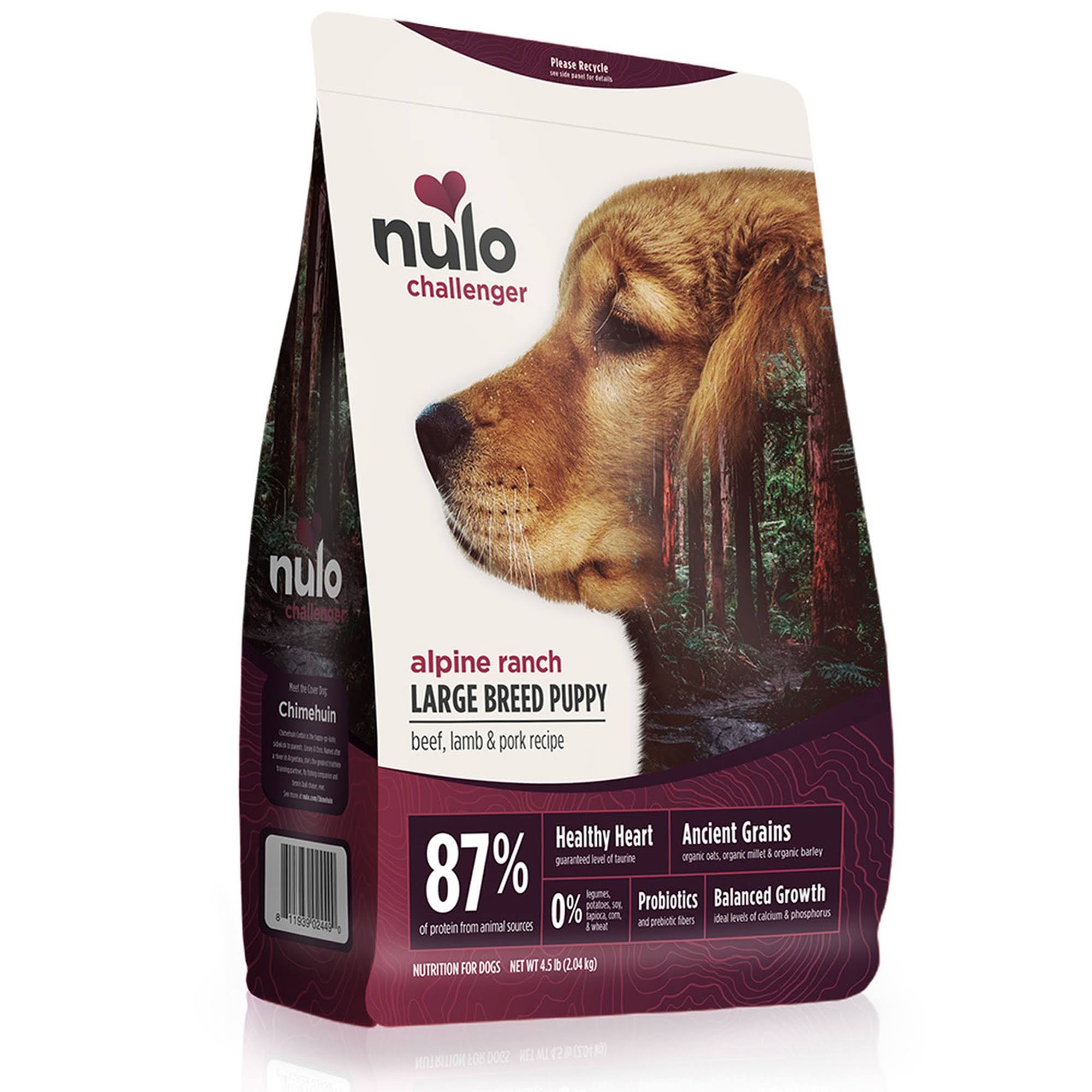 Nulo Challenger Alpine Ranch Beef Lamb & Pork Large Breed Dry Puppy Food, 24 lbs