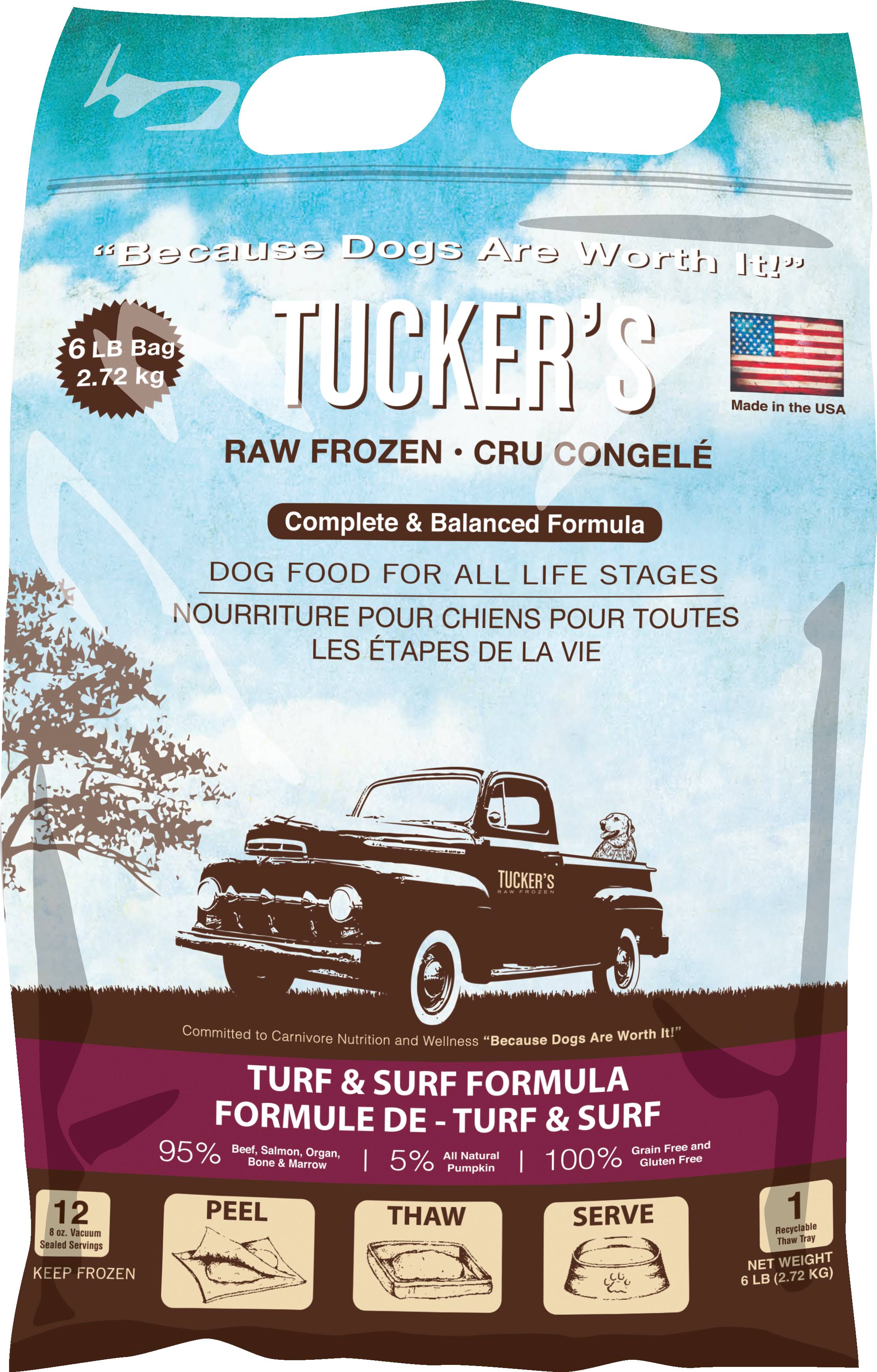 Tucker's Surf & Turf Raw Frozen Dog Food 6lb
