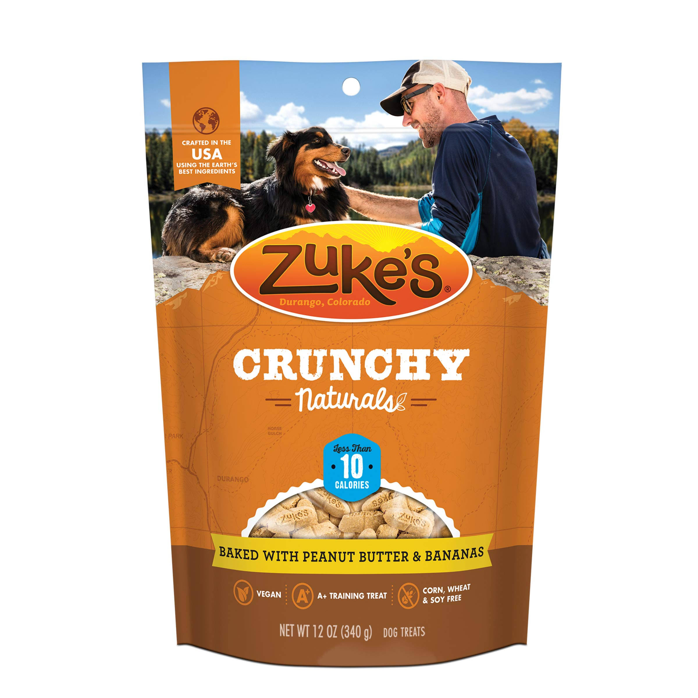 Zuke's Crunchy Naturals Peanut Butter Banana Dog Treats, 12 oz