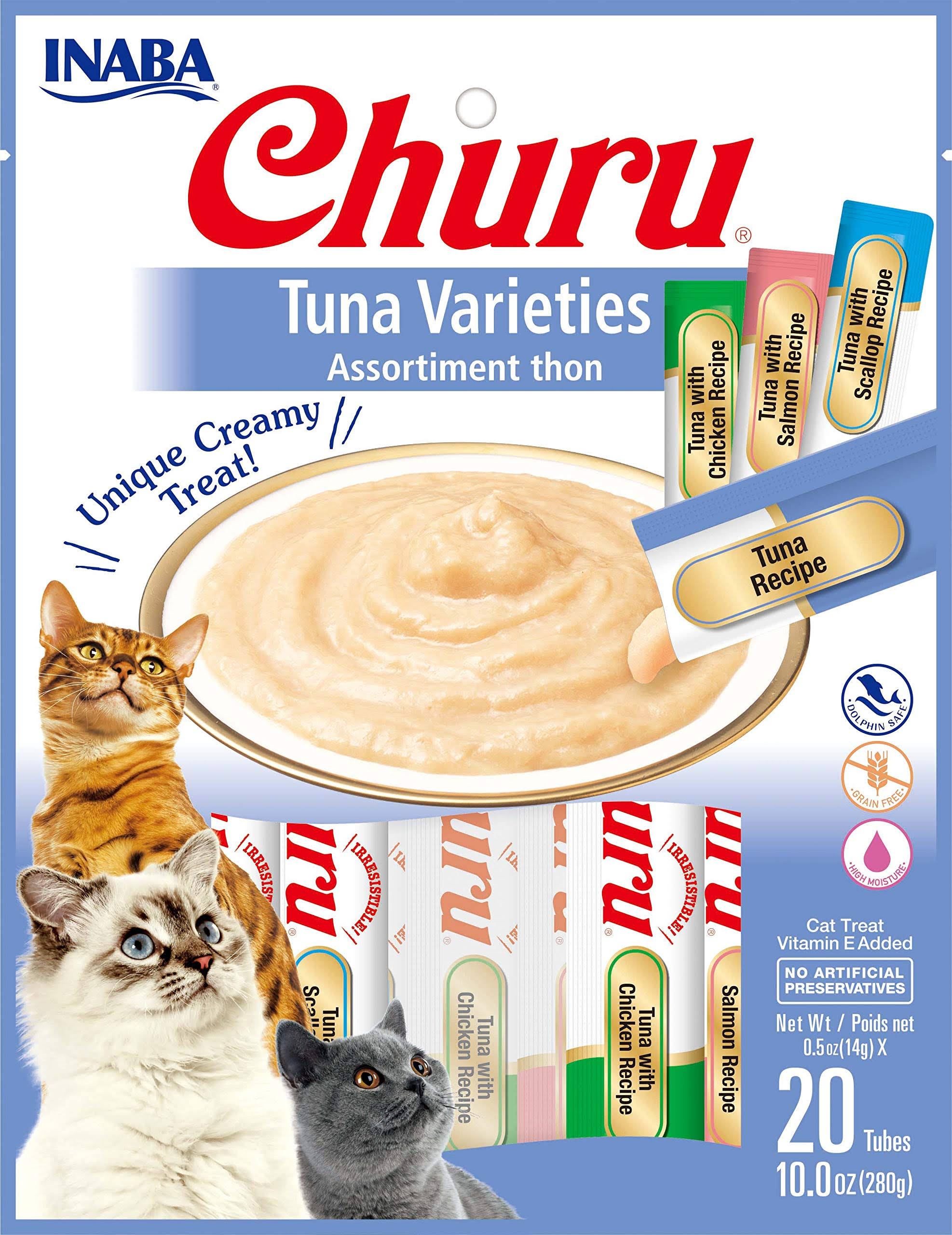 Ciao Churu for Cats Tuna Variety Pack (20 x 14g Tubes)