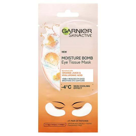 Garnier Moisture Bomb Eye Tissue Mask - Orange Juice and Hyaluronic Acid