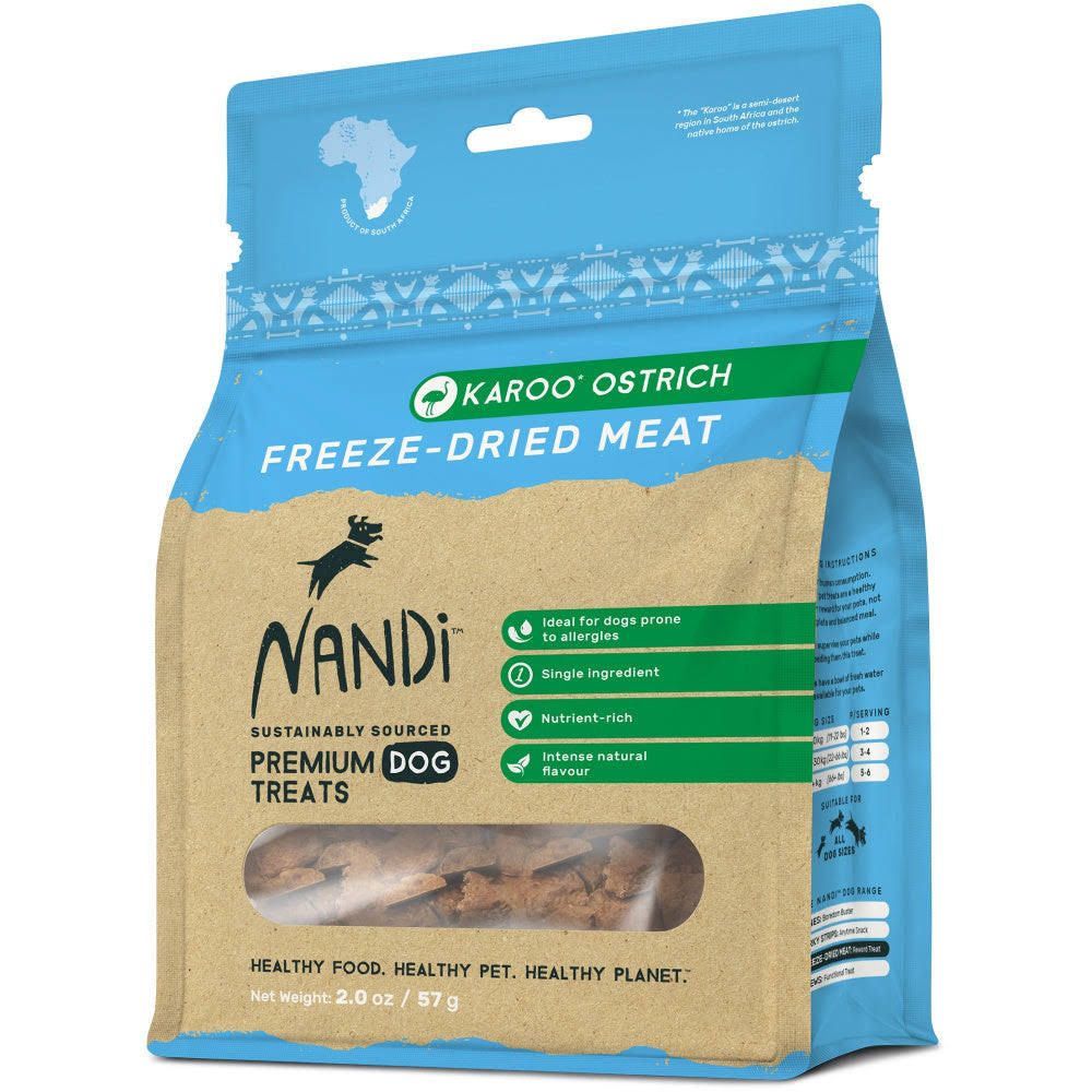 Nandi Freeze Dried Treats Karoo Ostrich