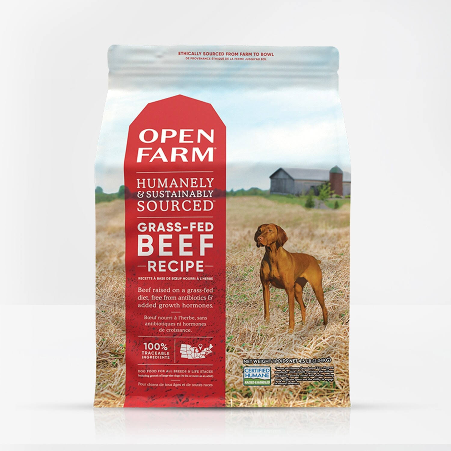 Open Farm Pet - Grass-Fed Beef Dry Dog Food - 4.5LB