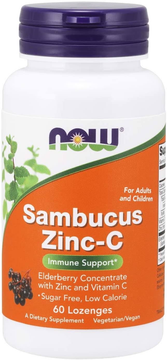 Now Foods - Sambucus Zinc-C - 60 Lozenges