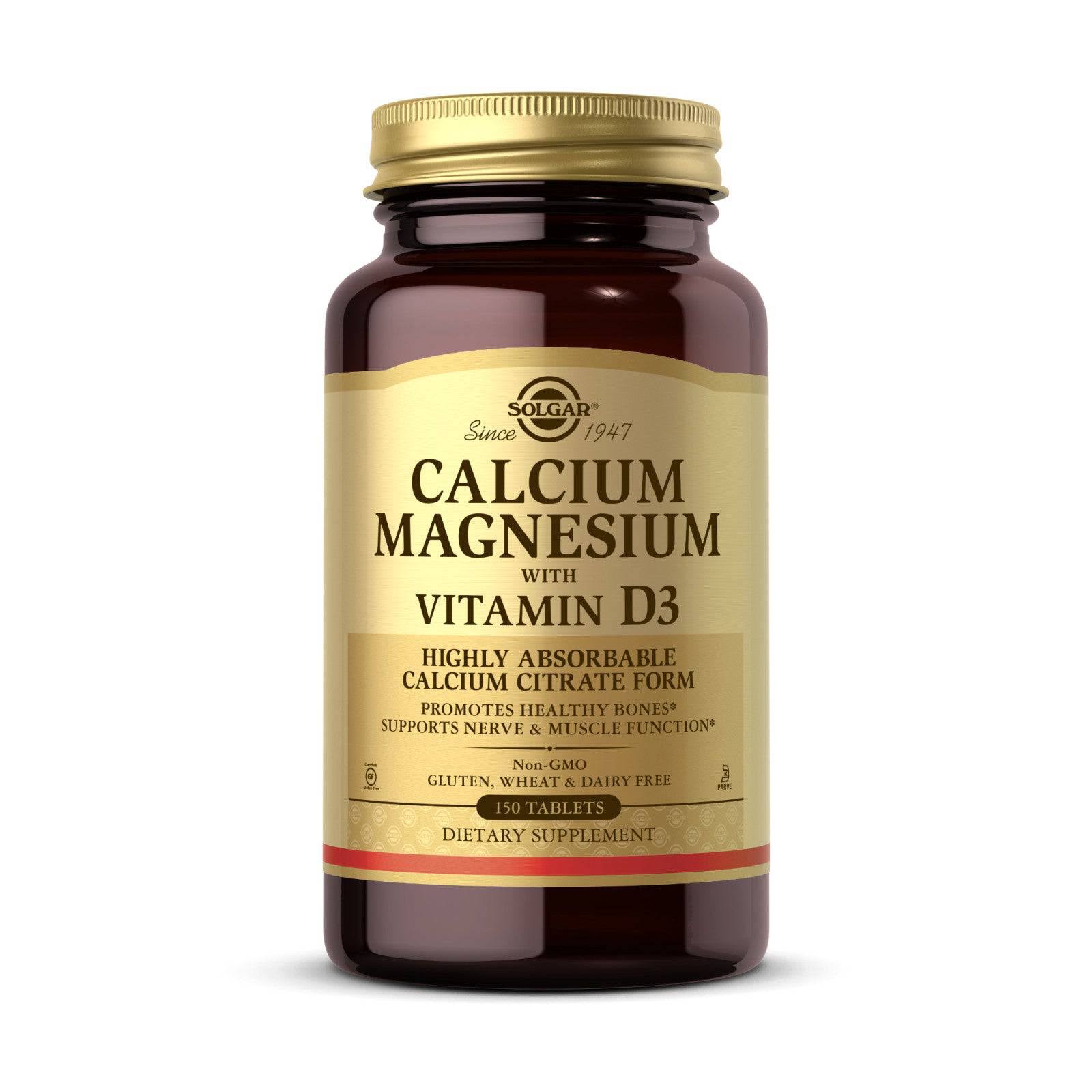 Solgar Calcium Magnesium Vitamin D Tablets - x150