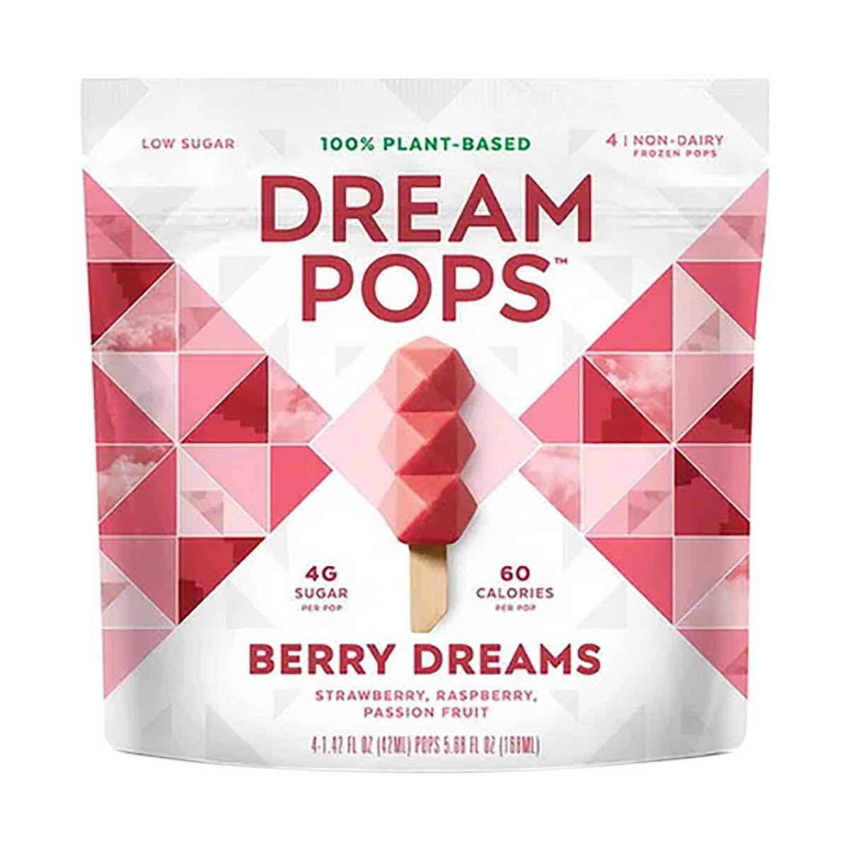 Dream Pops Frozen Pops, Berry Dreams - 4 pack, 1.42 fl oz pops