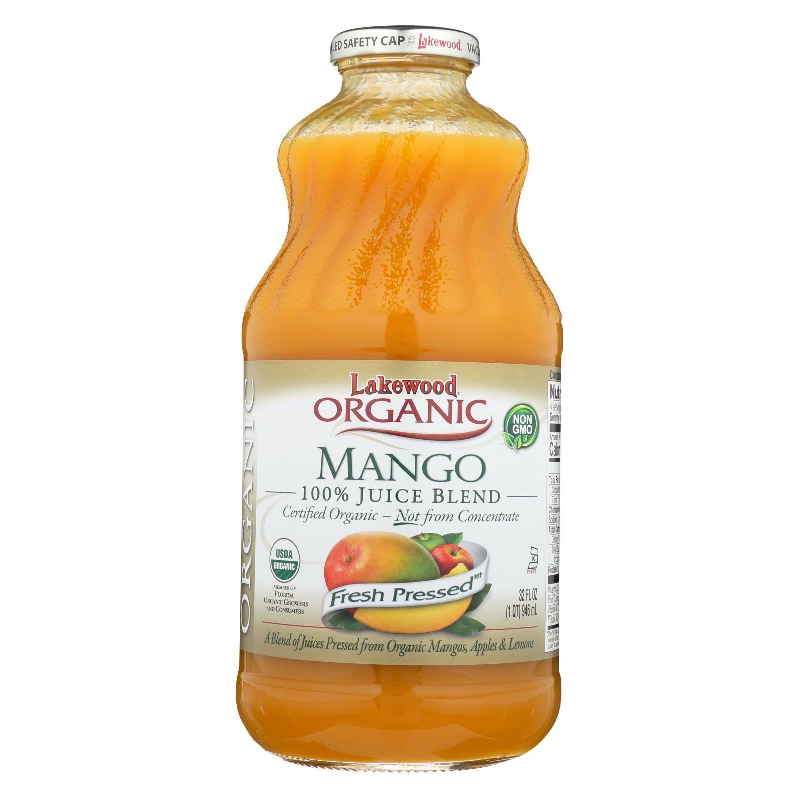 Lakewood Juice Mango Organic, 32 oz