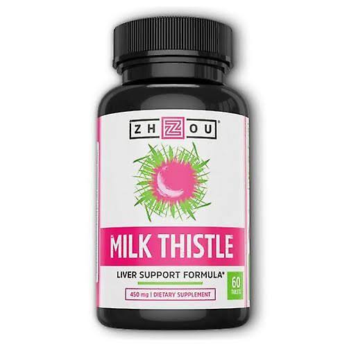 Zhou Nutrition Milk Thistle Liver Support Formula Supplement - 60ct