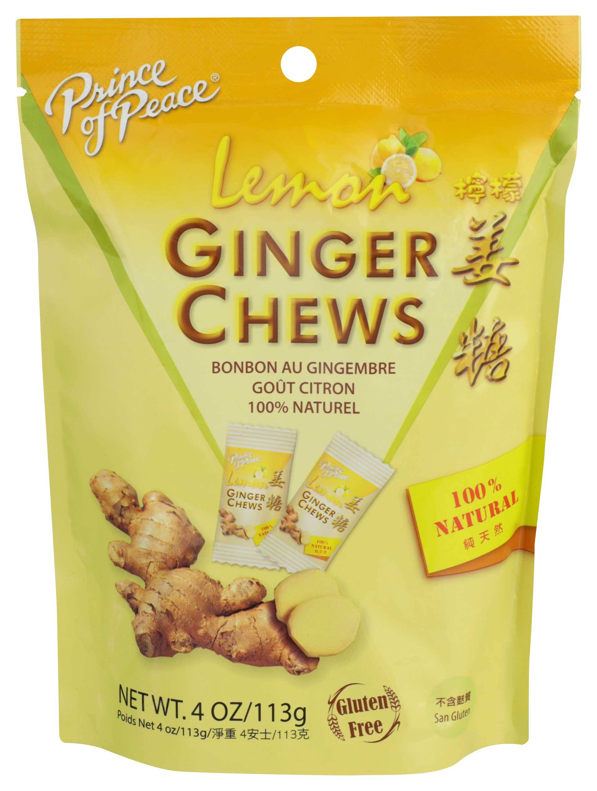 Prince of Peace - Chews Ginger Lemon - 1 Each - 4 oz