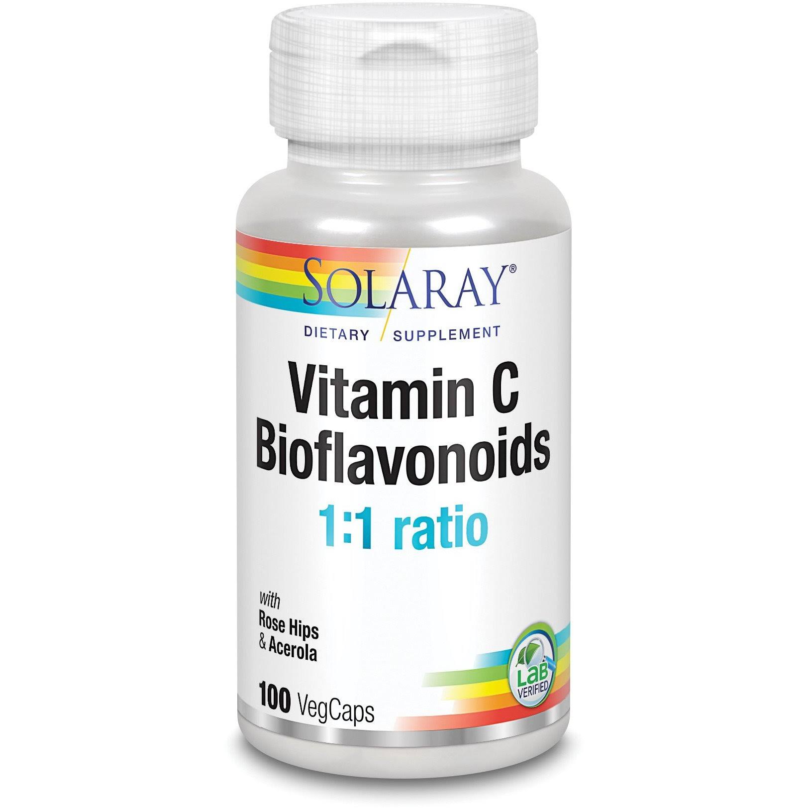 Solaray Vitamin C Bioflavonoid - 100 Capsules