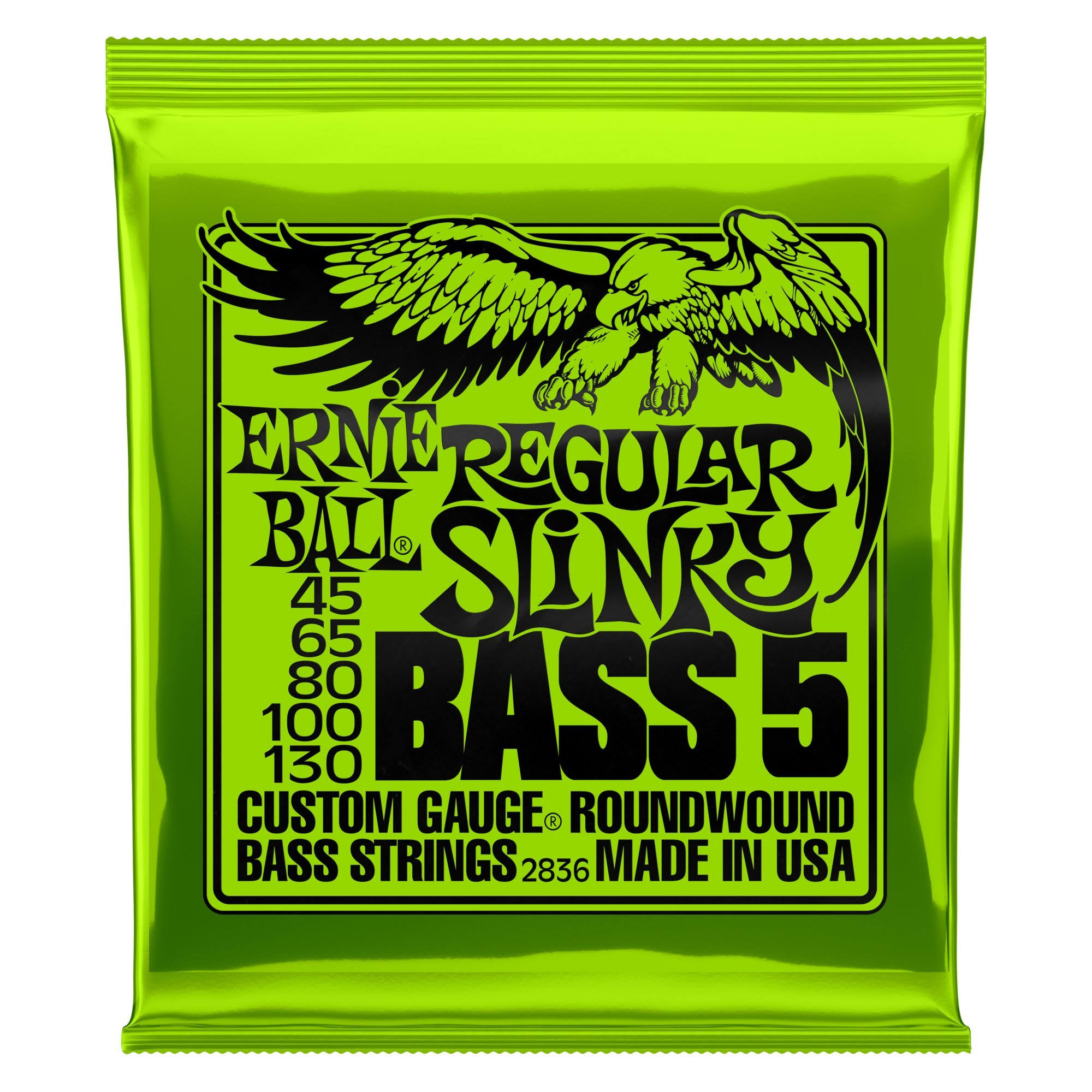 Ernie Ball 2836 Regular Slinky Nickel Wound Bass Set - 5 String