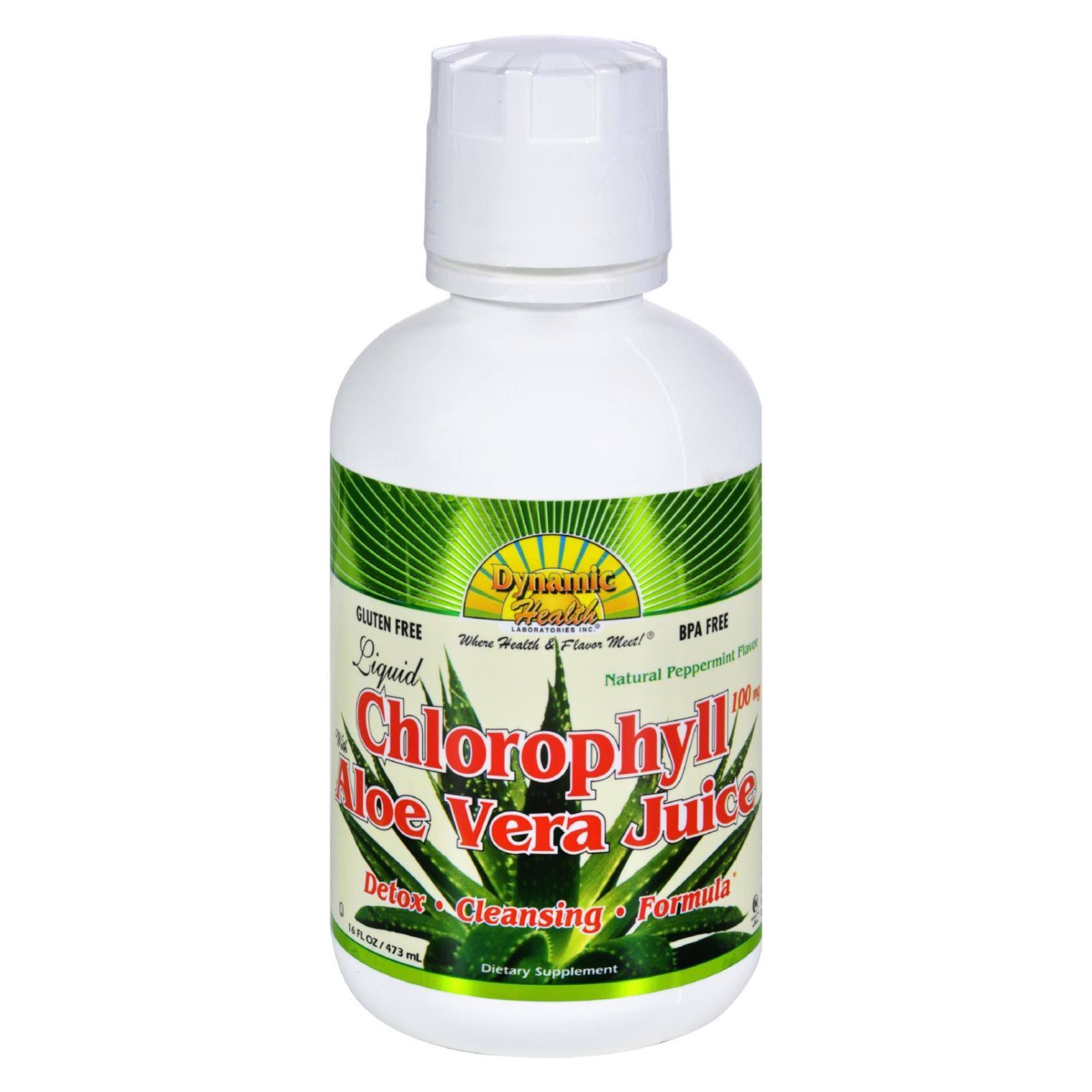 Dynamic Health 473ml Chlorophyll with Aloe Vera Juice