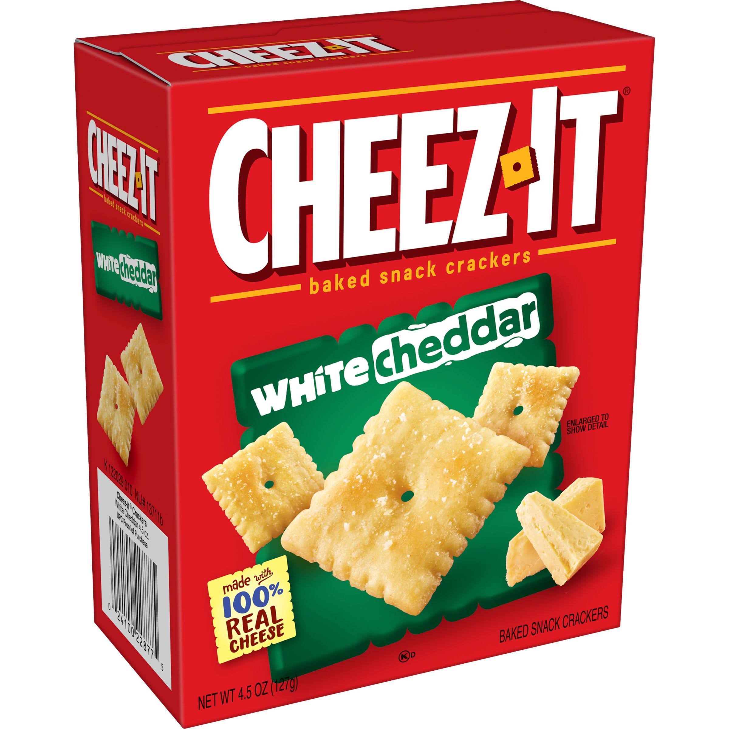Cheez-it Baked Snack Crackers - White Cheddar, 4.5oz