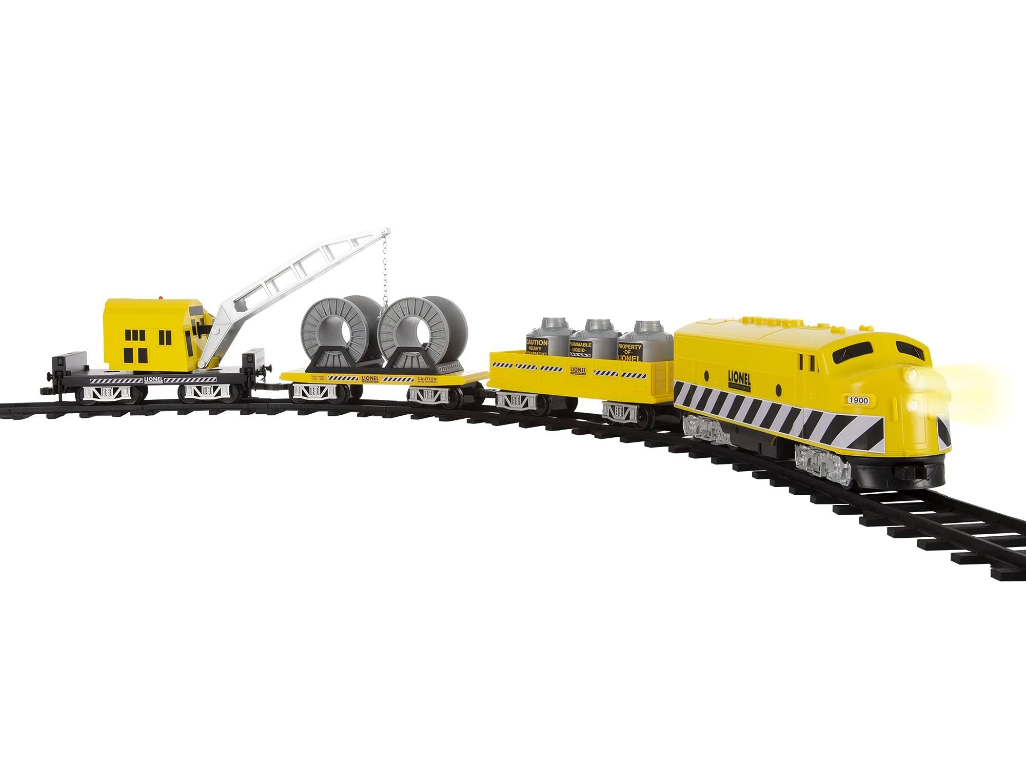 Ready to Play Lionel Construction Train Set | Kids | Unisex | Black/Gray/Yellow | One-Size | Lionel