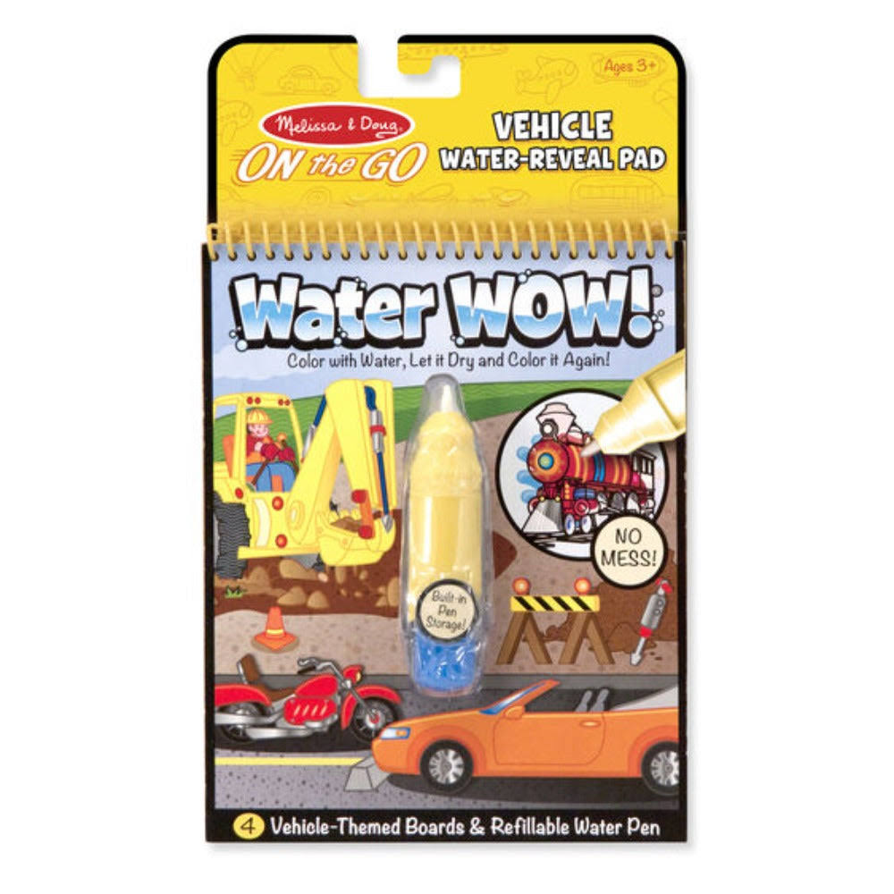 Melissa & Doug Water Wow Coloring Book - Vehicles