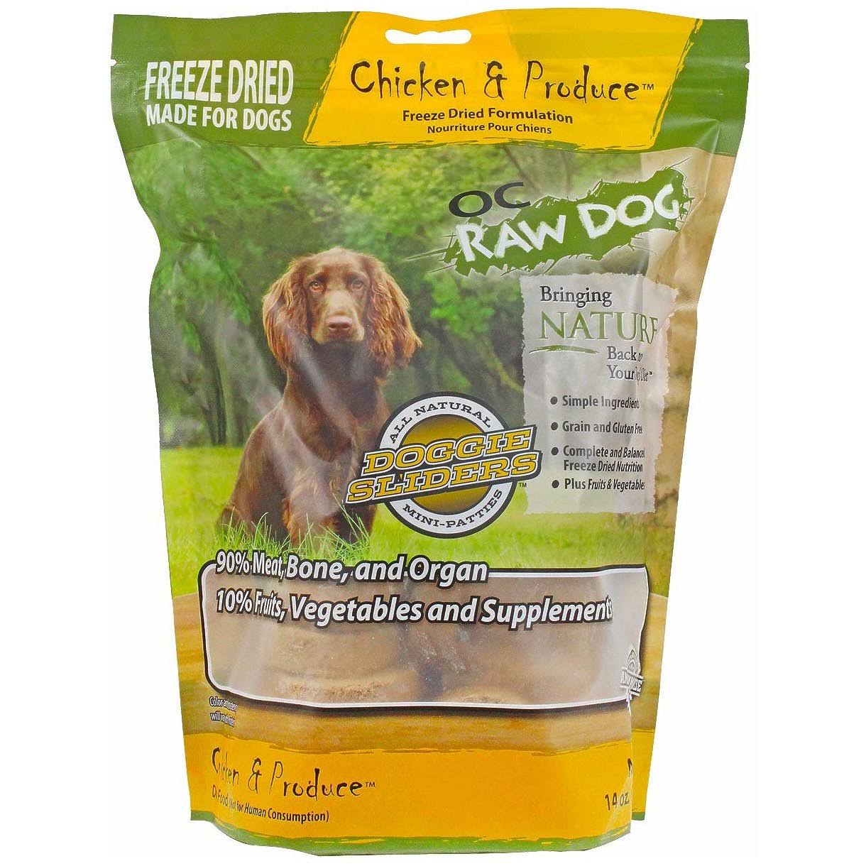 OC Raw Dog Freeze Dried Dog Food - Chicken & Produce
