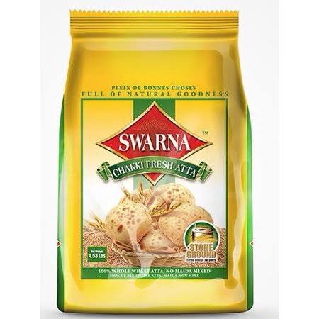 Swarna Chakki Fresh Atta Wheat Flours - 10lb