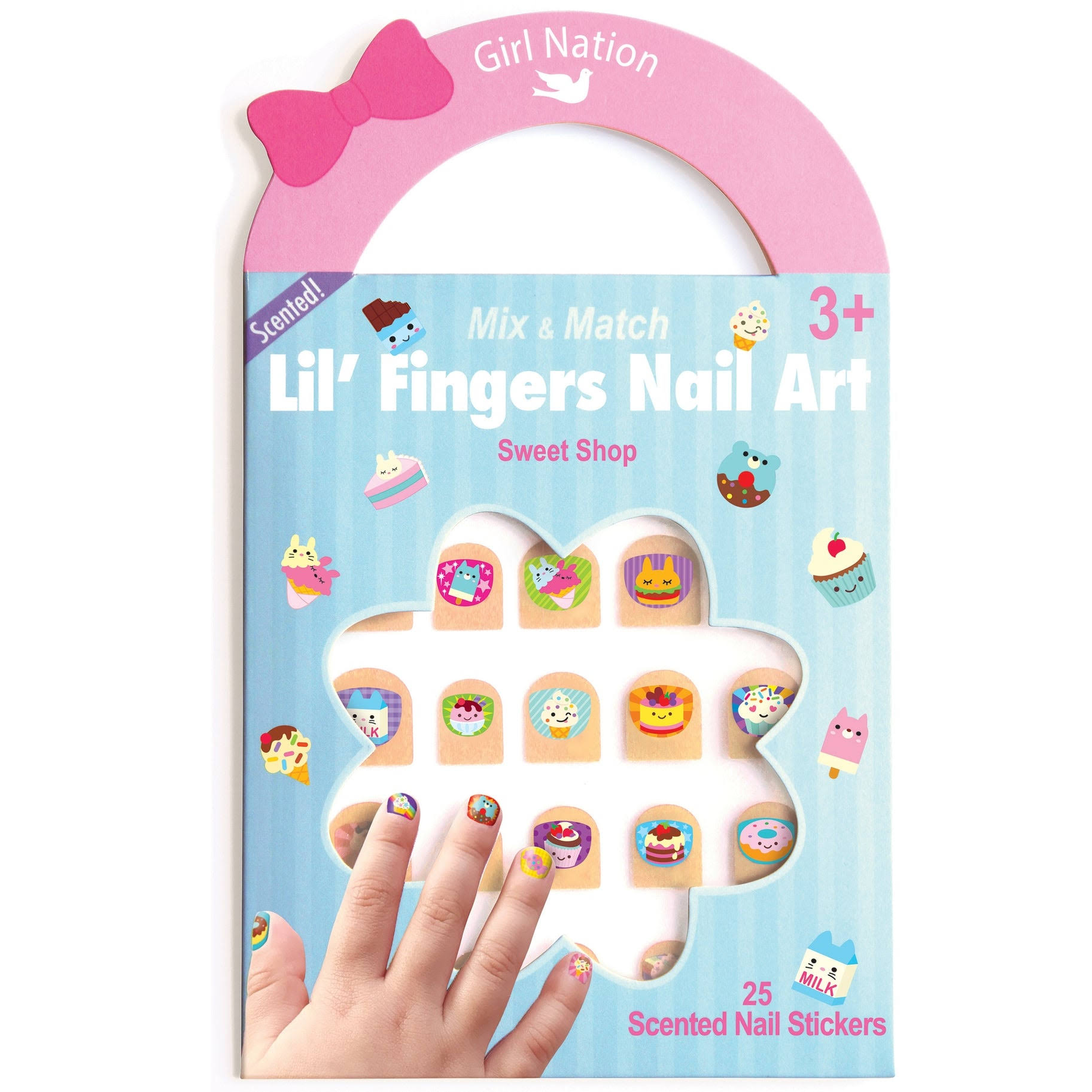 Lil' Fingers Nail Art by Girl Nation, Cute Nail Art Designs, Sweet Shop