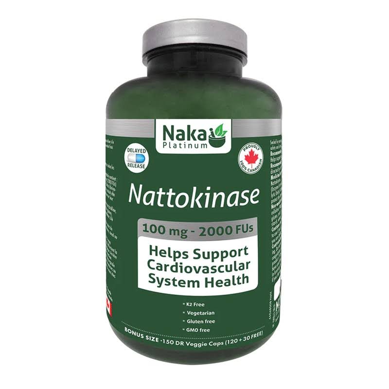 Naka Nattokinase 100mg - 150 Dr V-caps | National Nutrition