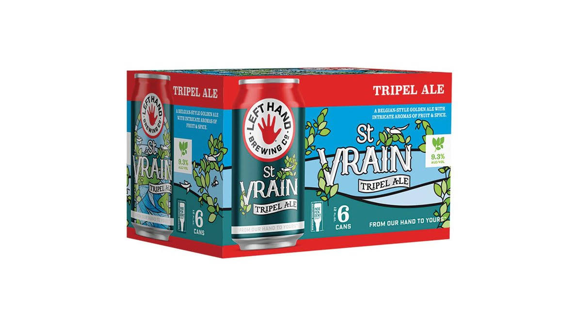 Left Hand Brewing Beer, Tripel Ale, St Vrain - 6 pack, 12 fl oz cans