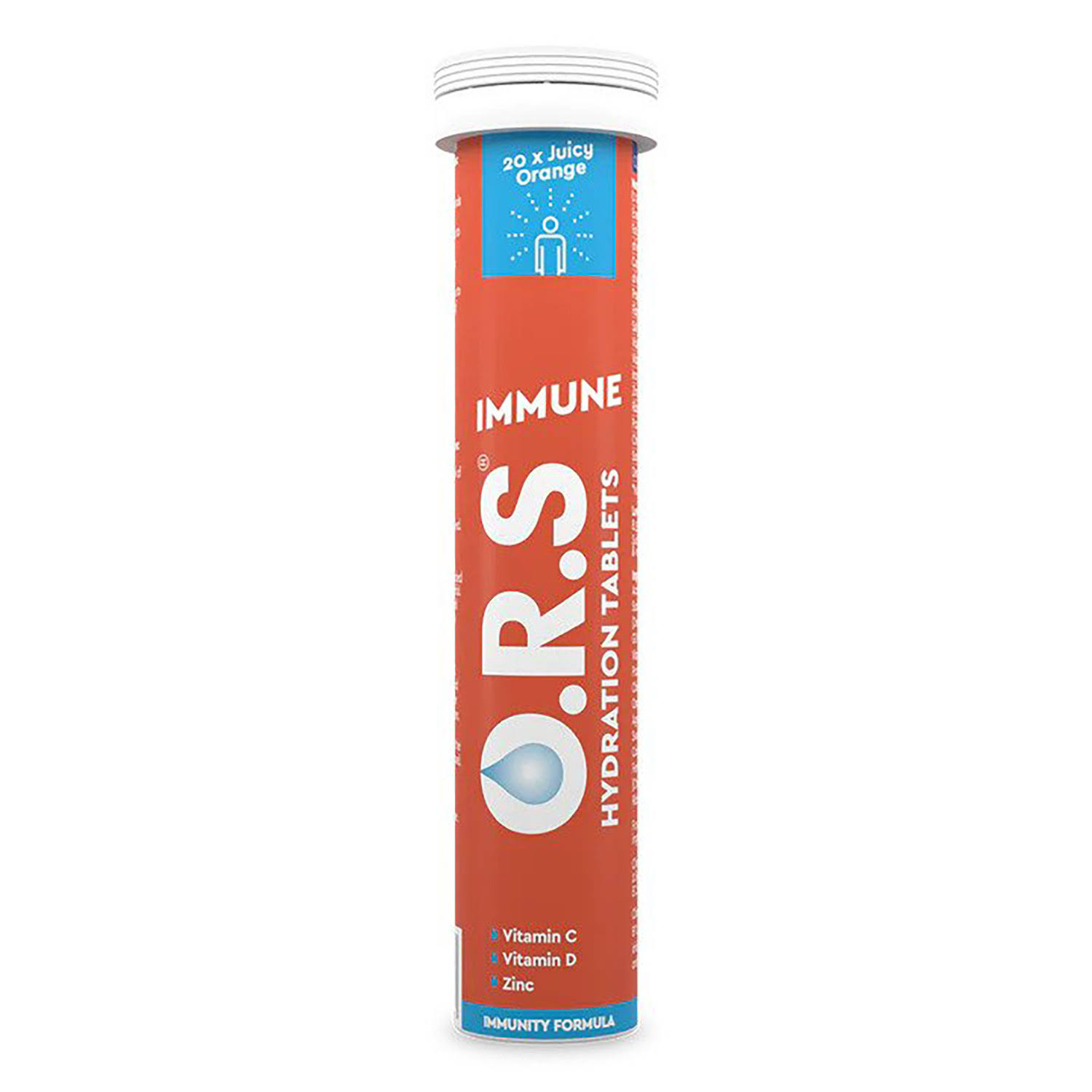 O.R.S Oral Hydration Immune Juicy Orange 20 Tablets