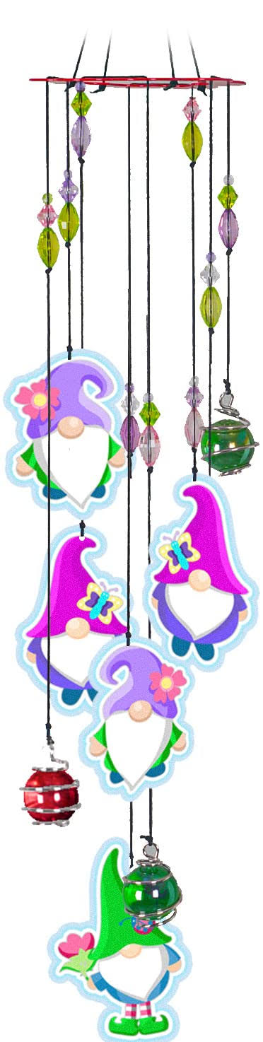 Spoontiques 11878 Gnome Wind Chime, Size: One Size