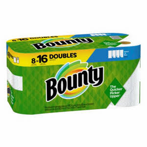 BOUNTY 73550 Select-A-Size Paper Towels White 8 Double Rolls = 16 Regular Rolls 8 Count