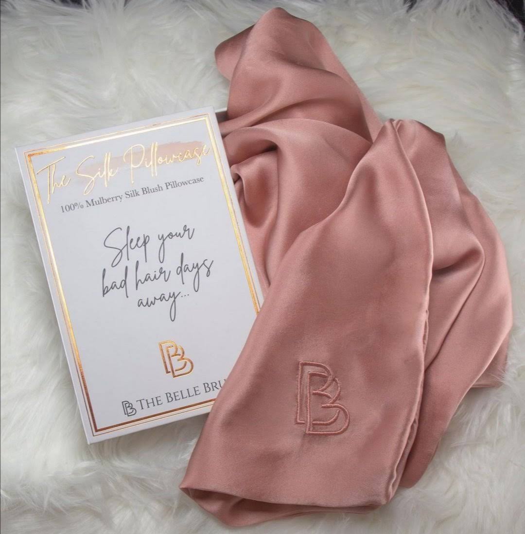 The Belle Brush - The Silk Pillowcase - Blush Pink